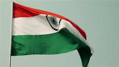 Flying Indian Flag GIF