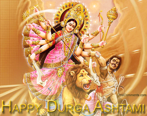 Durga Ashtami Images, GIF, Wishes in Hindi & Bengali, Whatsapp Status Video  Status Songs, DP, Shayari, Messages, Pics 2022