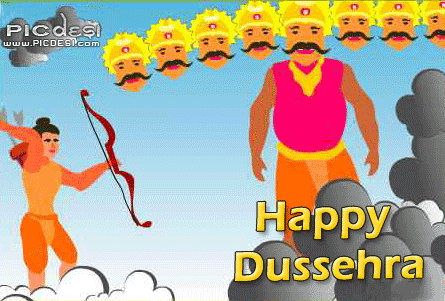 Happy Dasara/ Vijayadashami/ Dussehra Cartoon Ravan & Funny Messages,  MEMEs, MP4 & GIF Videos for Whatsapp 2021