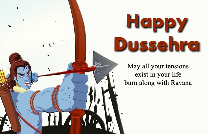 Happy Dussehra Cartoon Ravan