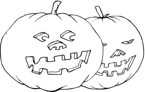 Coloring Pages of Pumpkin For Halloween 2023