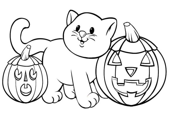 Happy Halloween Pumpkin Coloring Images 2023