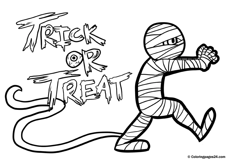 cute Halloween coloring pages for kids