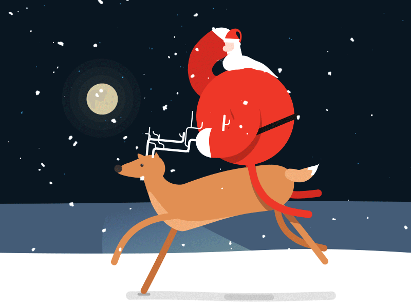 Santa Claus Moving GIF