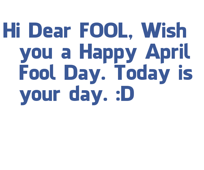 April Fool Day Status