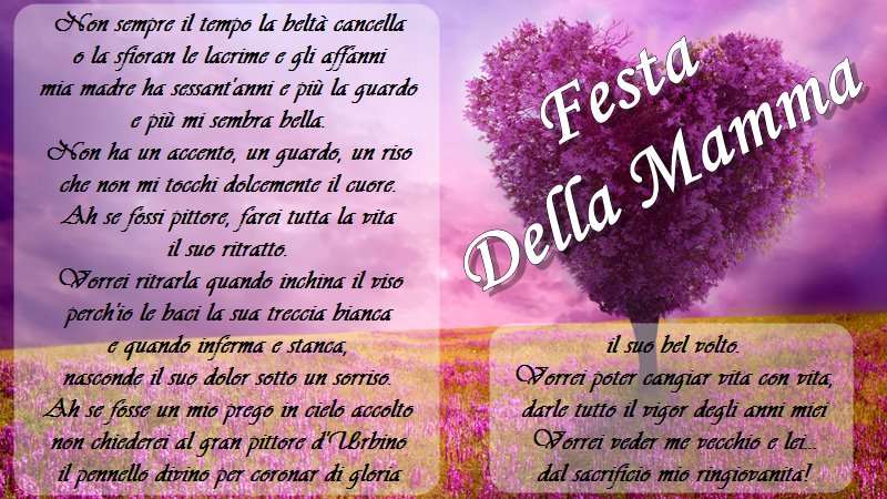 Festa Della Mamma Poesie