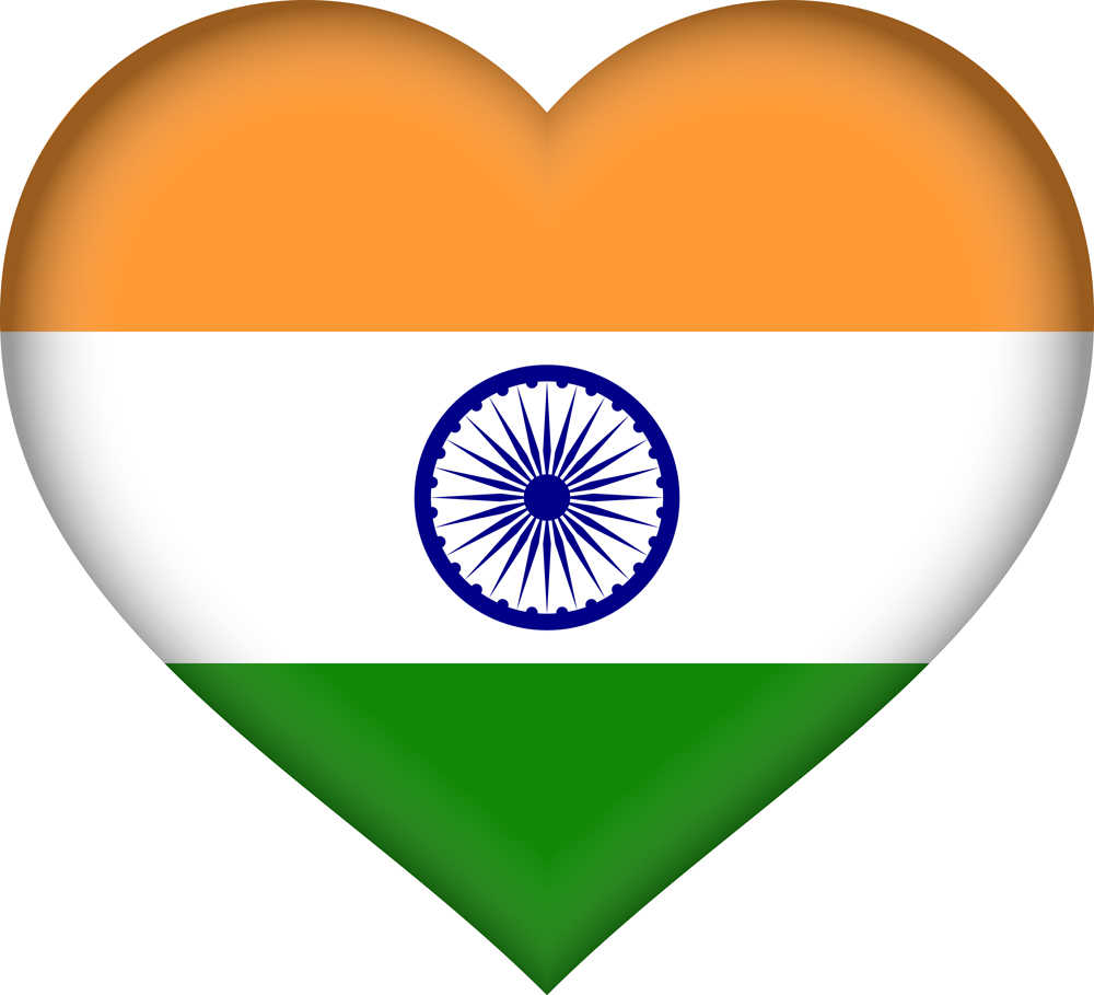 Indian flag Heart