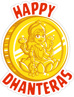 Happy Dhanteras Stickers