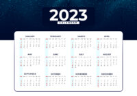 New Year 2023 Calendar