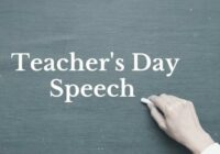 Teachers Day Speech